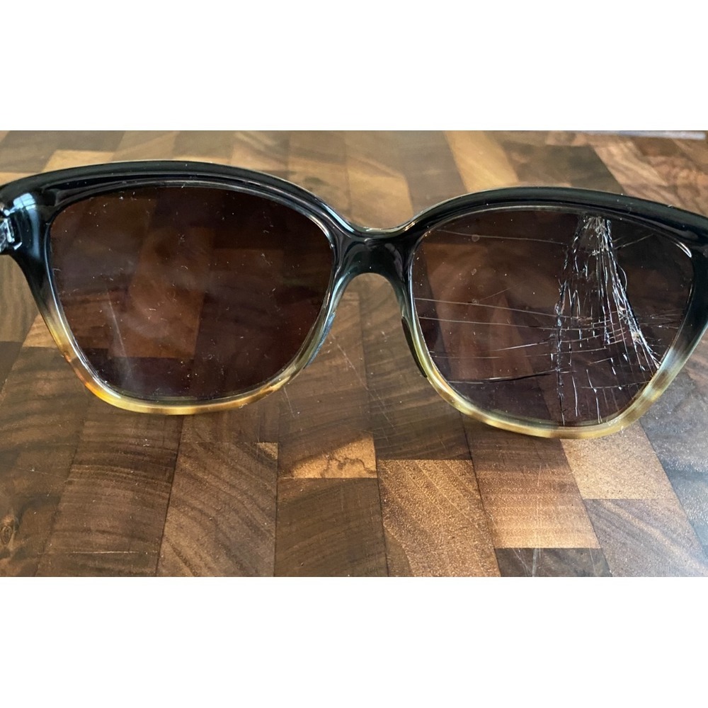 Maui Jim Starfish MJ 744-02T Cat Eye Black Sunglasses Lens Broken for Repair - Picture 8 of 9